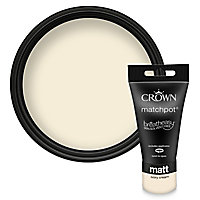 Crown Breatheasy Ivory cream Matt Emulsion paint, 40ml Tester pot