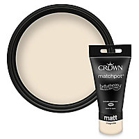 Crown Breatheasy Magnolia Matt Emulsion paint, 40ml Tester pot