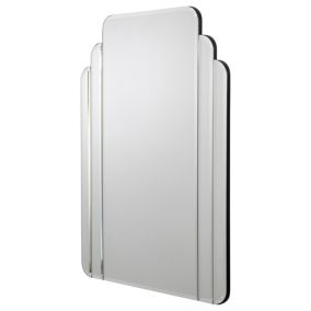 Croydex Art Deco Bevelled Wall-mounted Bathroom Mirror (H)70cm (W)50cm