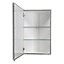 Croydex Avisio Corner Single Bathroom Wall cabinet With Mirrored door (H)720mm (W)450mm