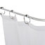 Croydex Bathroom Chrome effect Extendable Shower curtain rod (L)2.52m