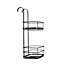 Croydex Black Mild steel 2 tier Hook over shower caddie (W)21cm
