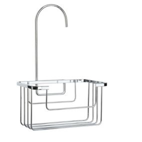Croydex Chrome effect Mild steel Hook over shower caddie (W)18cm