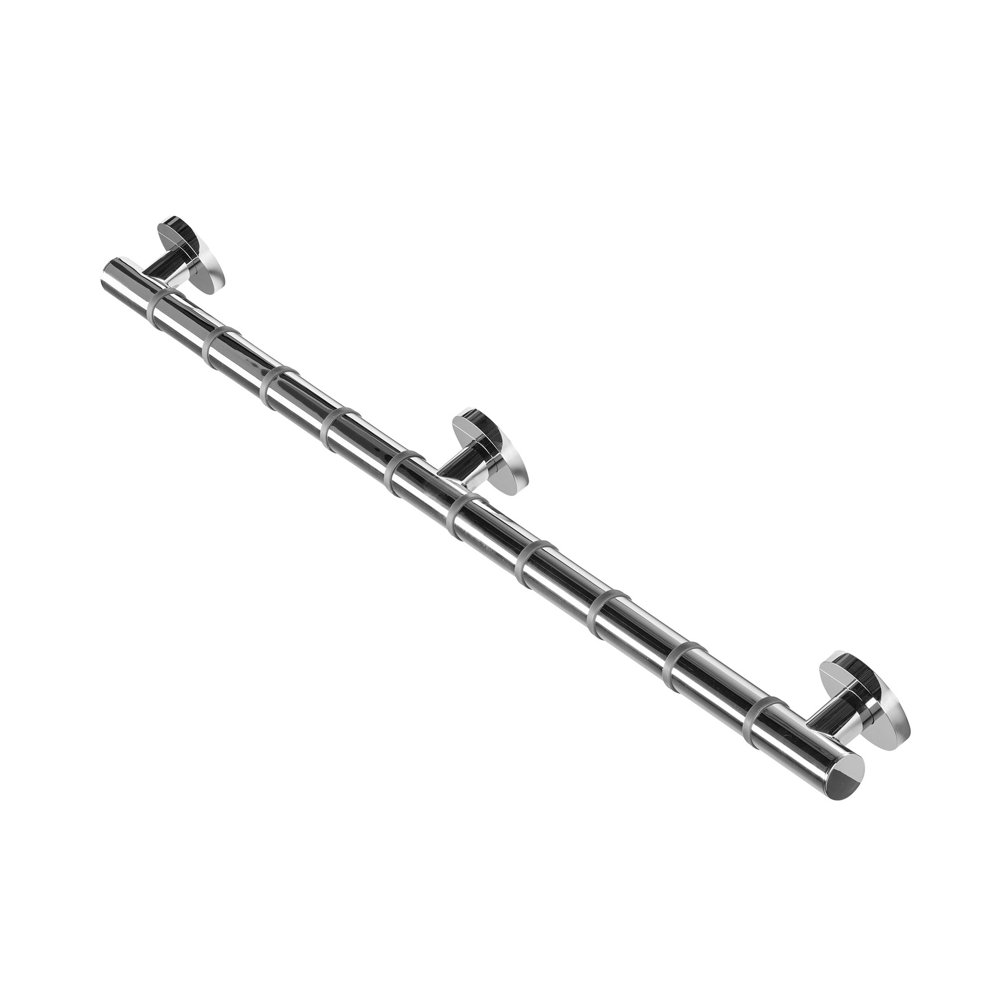 Croydex Chrome effect Straight Comfort Wall-mounted Grab bar (L)885mm
