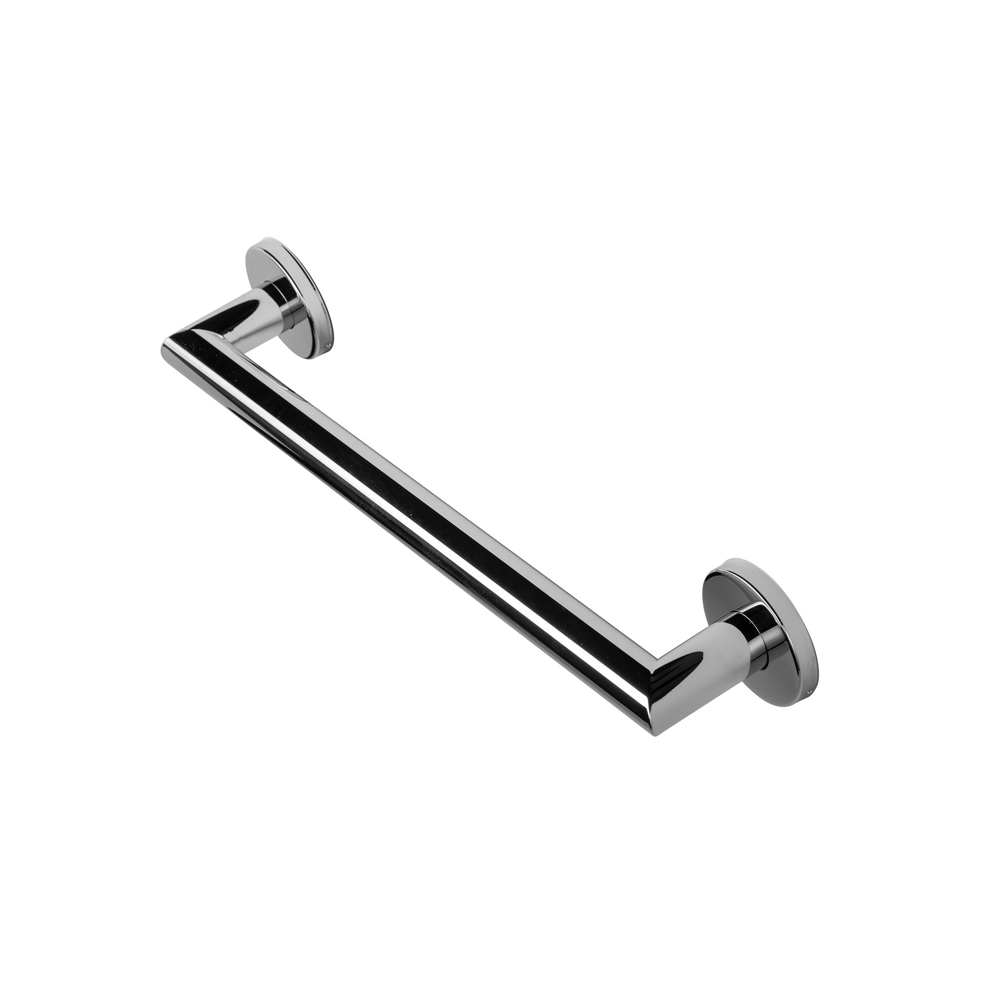 Croydex Chrome effect Straight Wall-mounted Grab bar (L)528mm