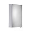 Croydex Cullen Gloss White Wall-mounted Single Bathroom Cabinet (H)50cm (W)30cm