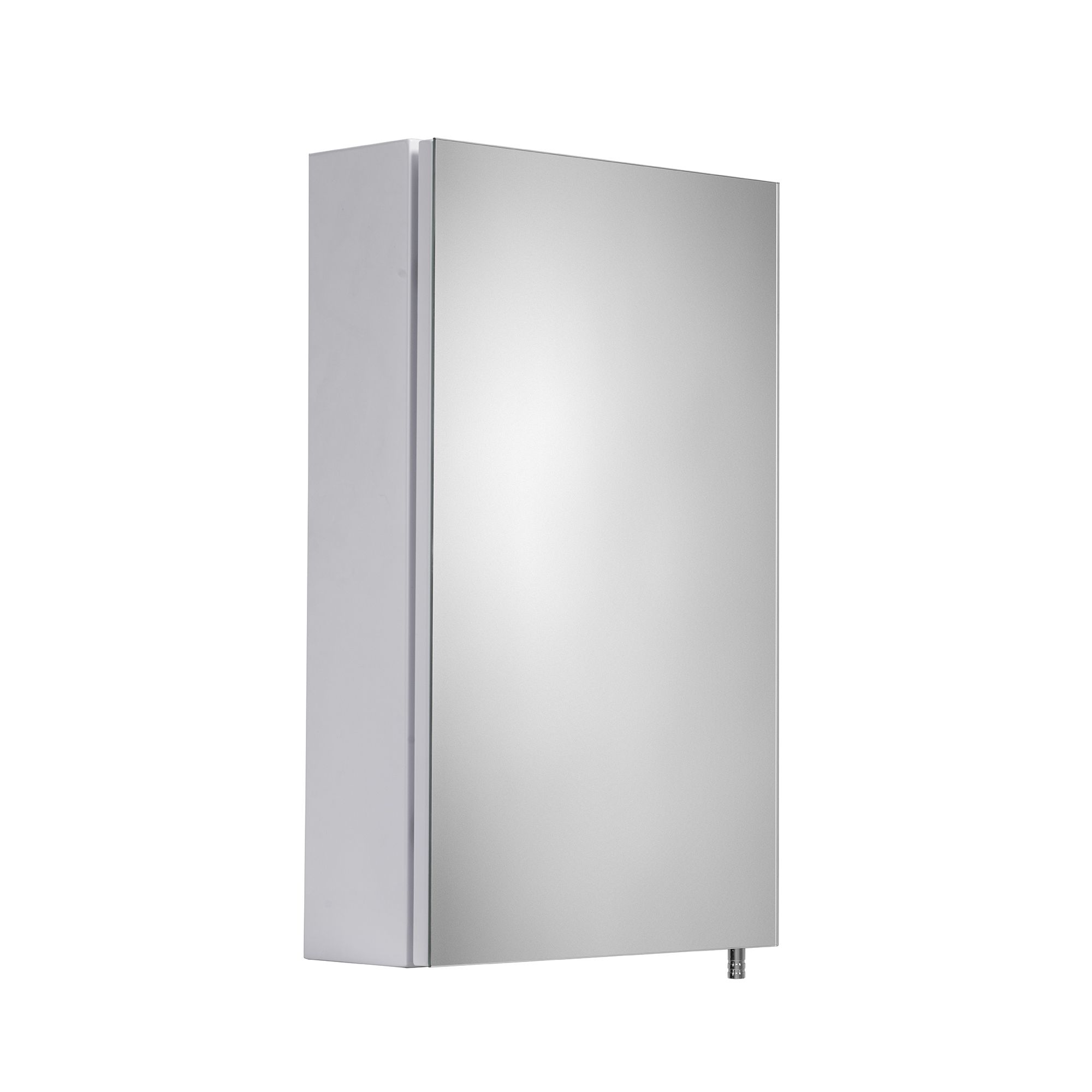 Croydex Cullen Gloss White Wall-mounted Single Bathroom Cabinet (H)50cm (W)30cm