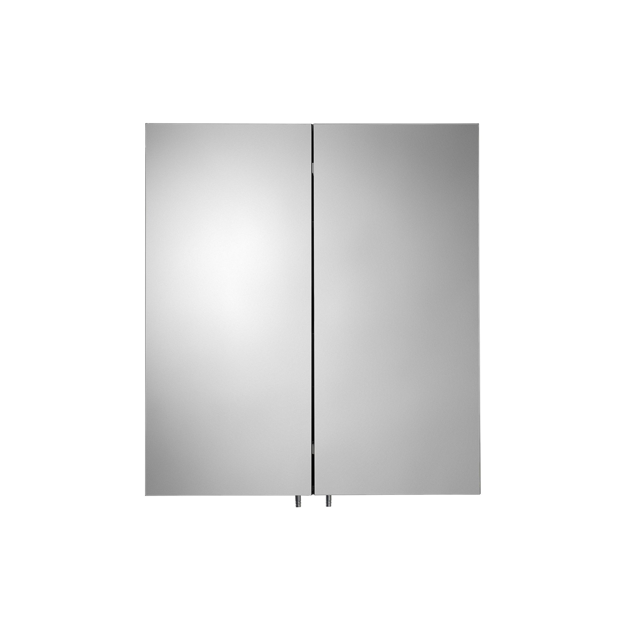 Croydex Dawley Matt Black Wall-mounted Double Bathroom Cabinet (H)67cm (W)60cm