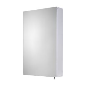 Croydex Finchley Single Bathroom Wall cabinet With Mirrored door (H)690mm (W)400mm