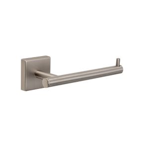 Croydex Flexi-Fix Chiswick Brushed Silver effect Wall-mounted Toilet roll holder (W)170mm