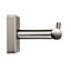 Croydex Flexi-Fix Chiswick Brushed Silver effect Wall-mounted Toilet roll holder (W)170mm