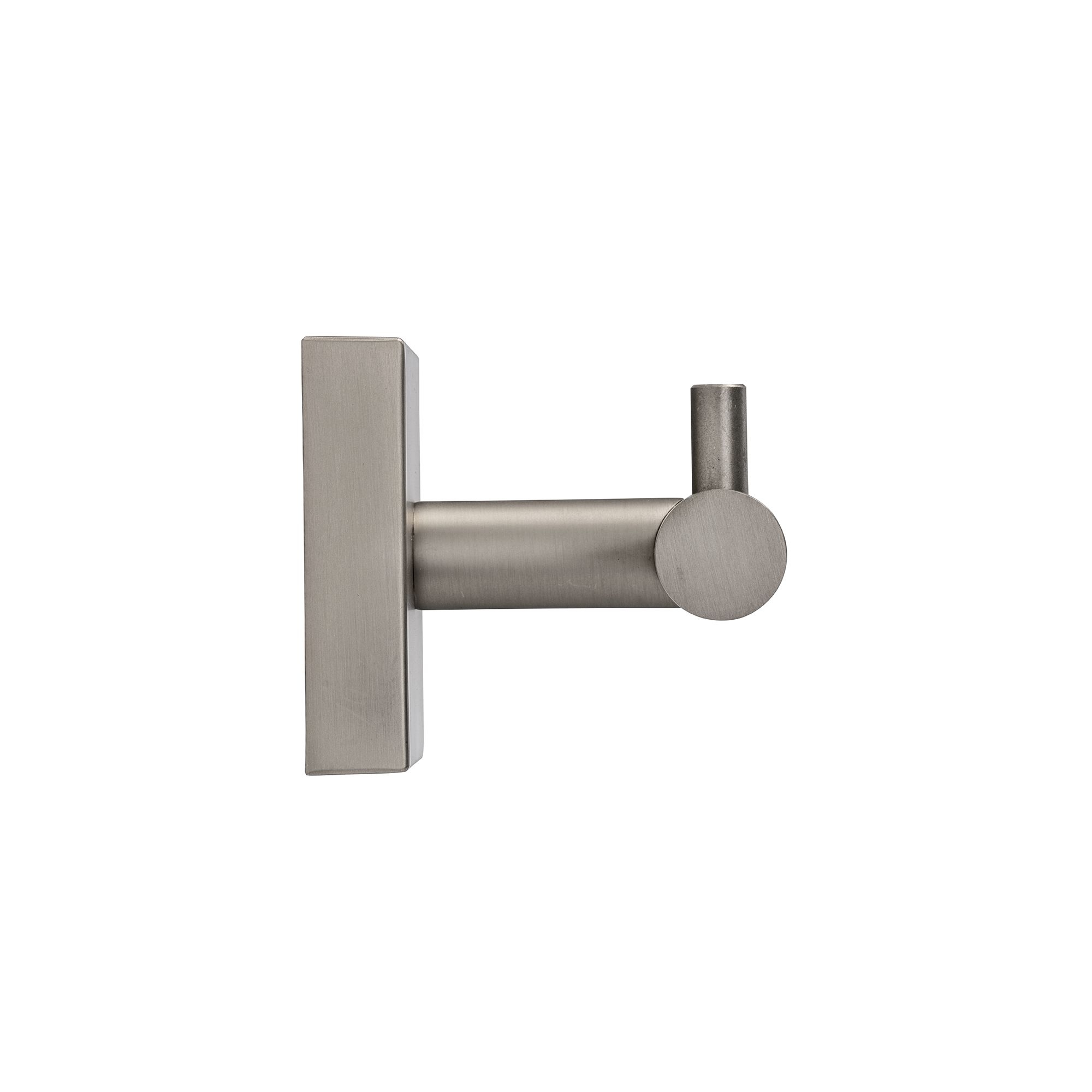 Croydex Flexi-Fix Chiswick Satin Silver effect Steel & zinc alloy Medium Double Hook (Holds)5kg