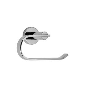 Croydex Flexi-Fix Metra Polished Chrome effect Wall-mounted Toilet roll holder (W)173.75mm