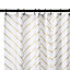 Croydex Hygeine 'n' Clean White Art deco Shower curtain (W)180cm