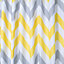 Croydex Hygeine 'n' Clean Yellow Chevron Shower curtain (W)180cm