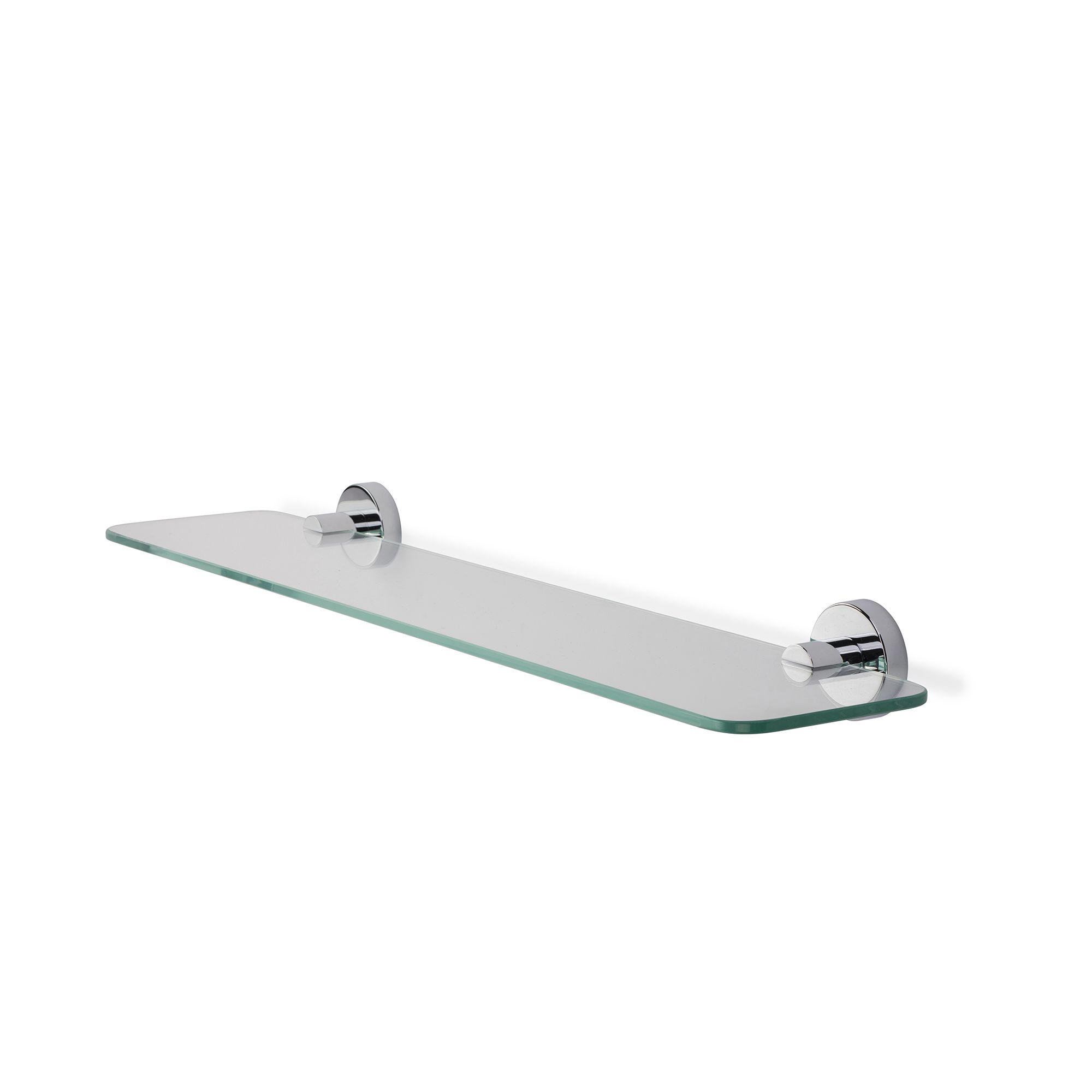 Croydex Metra Polished Chrome effect Wall-mounted Bathroom Shelf (D)13.4cm (H)5.4cm (L)59cm