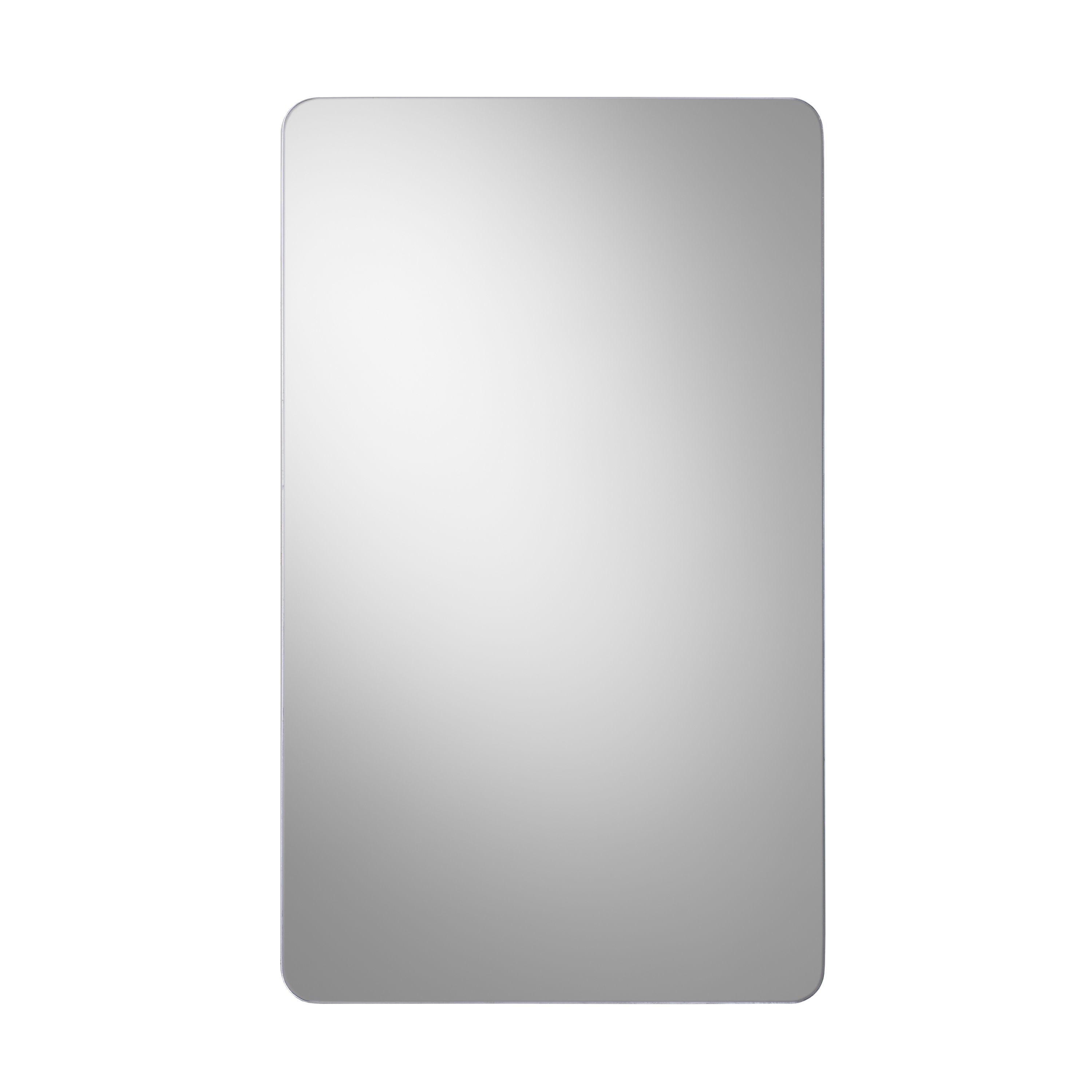Croydex Mulino Matt White Single Bathroom Cabinet With Mirrored door (H)500mm (W)300mm