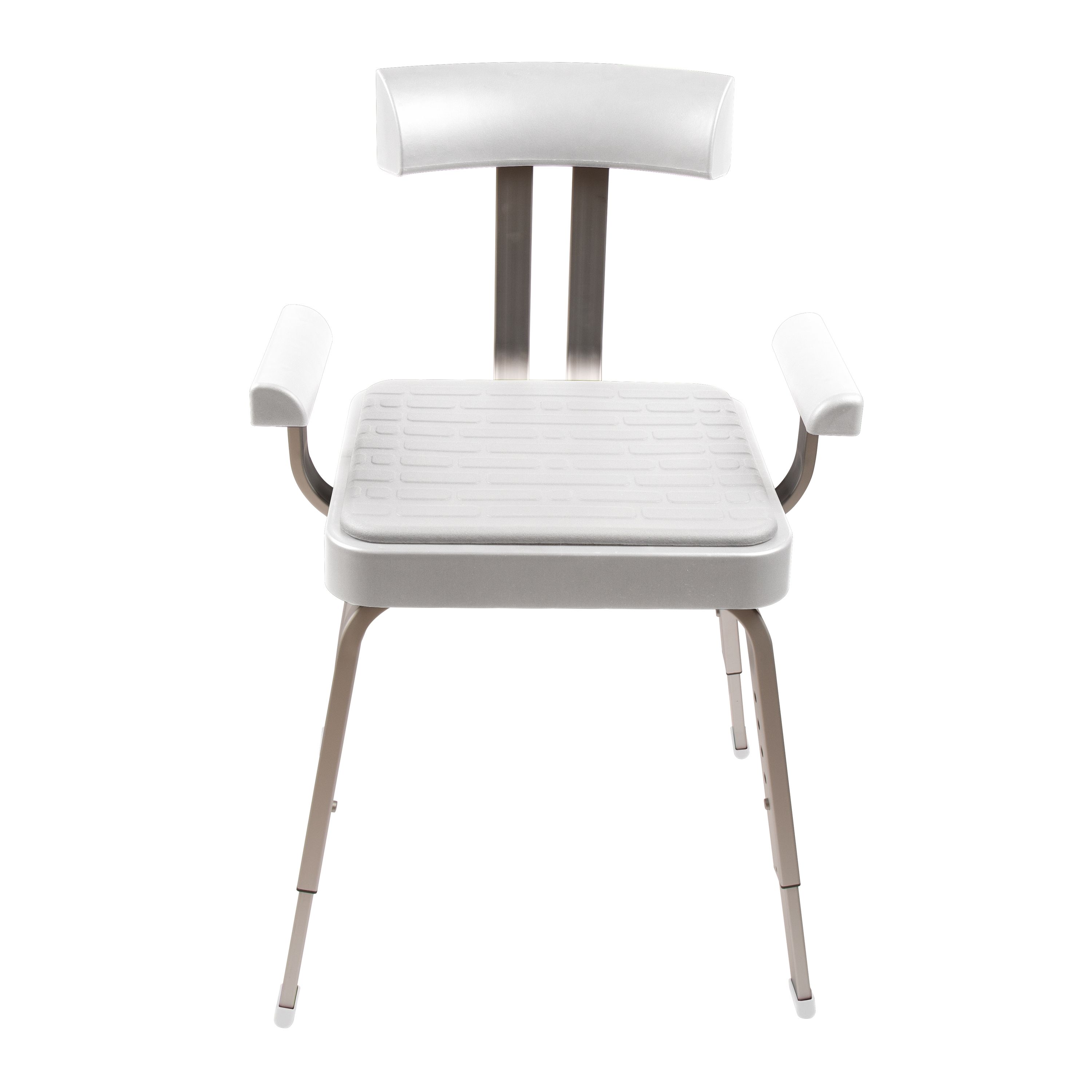 Croydex Serenity White Aluminium & moulded plastic Freestanding Shower chair (H)845mm (W)545mm