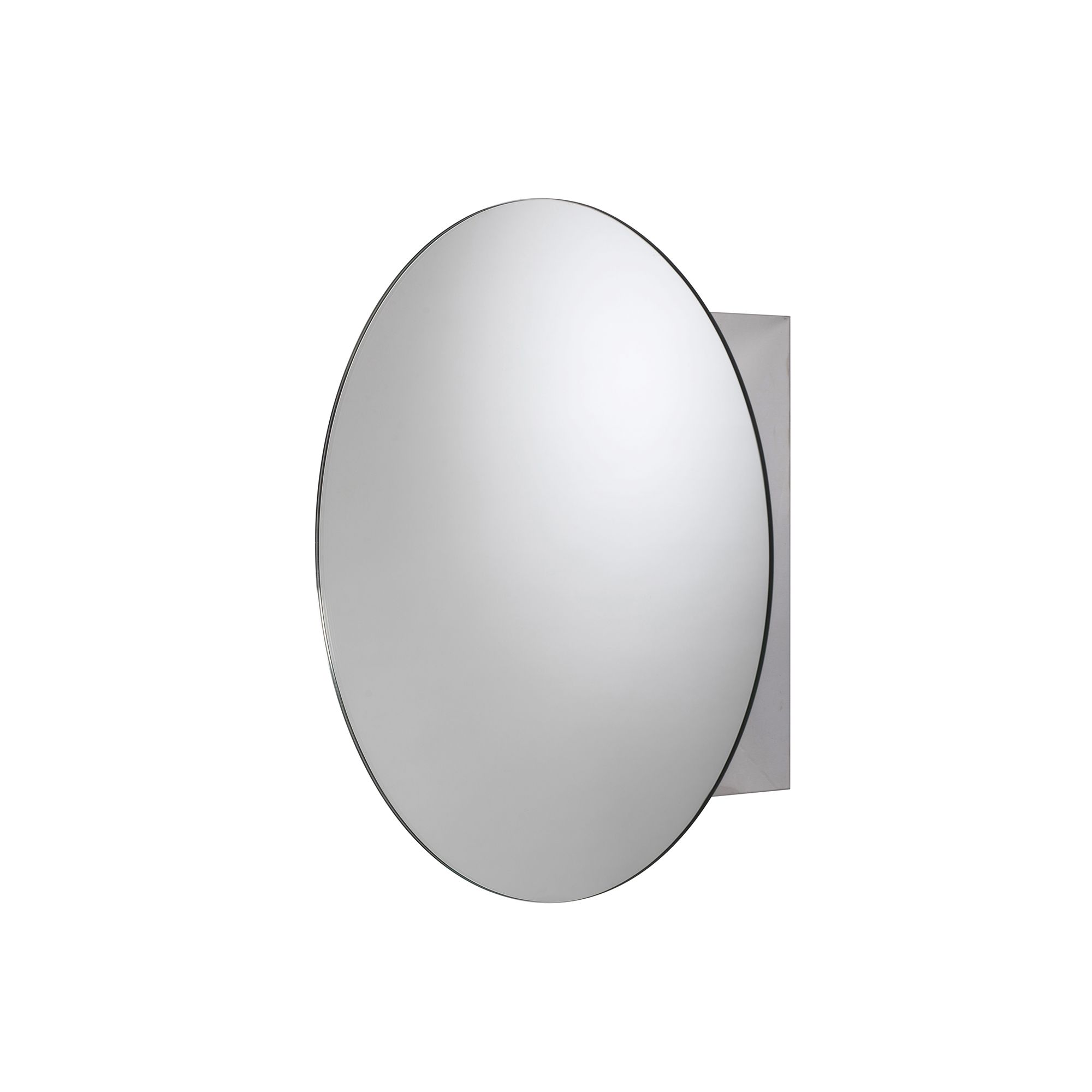Croydex Severn High gloss Wall-mounted Single Bathroom Cabinet (H)50cm (W)50cm