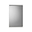 Croydex Simplicity Gloss White Single Mirrored Corner cabinet