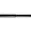 Croydex Stick N Lock Black Extendable Straight Shower curtain rod (L)200cm