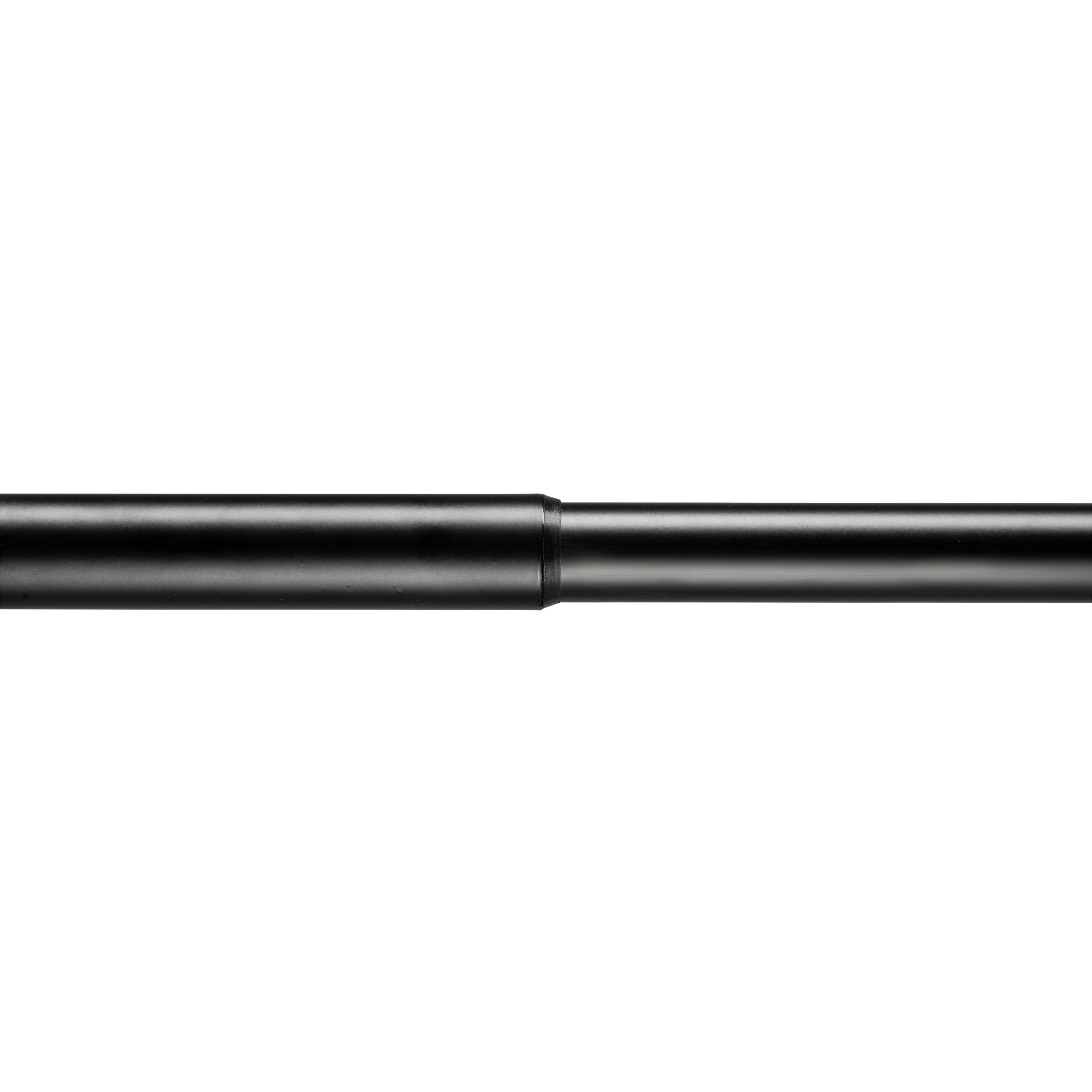 Croydex Stick N Lock Black Extendable Straight Shower curtain rod (L)200cm