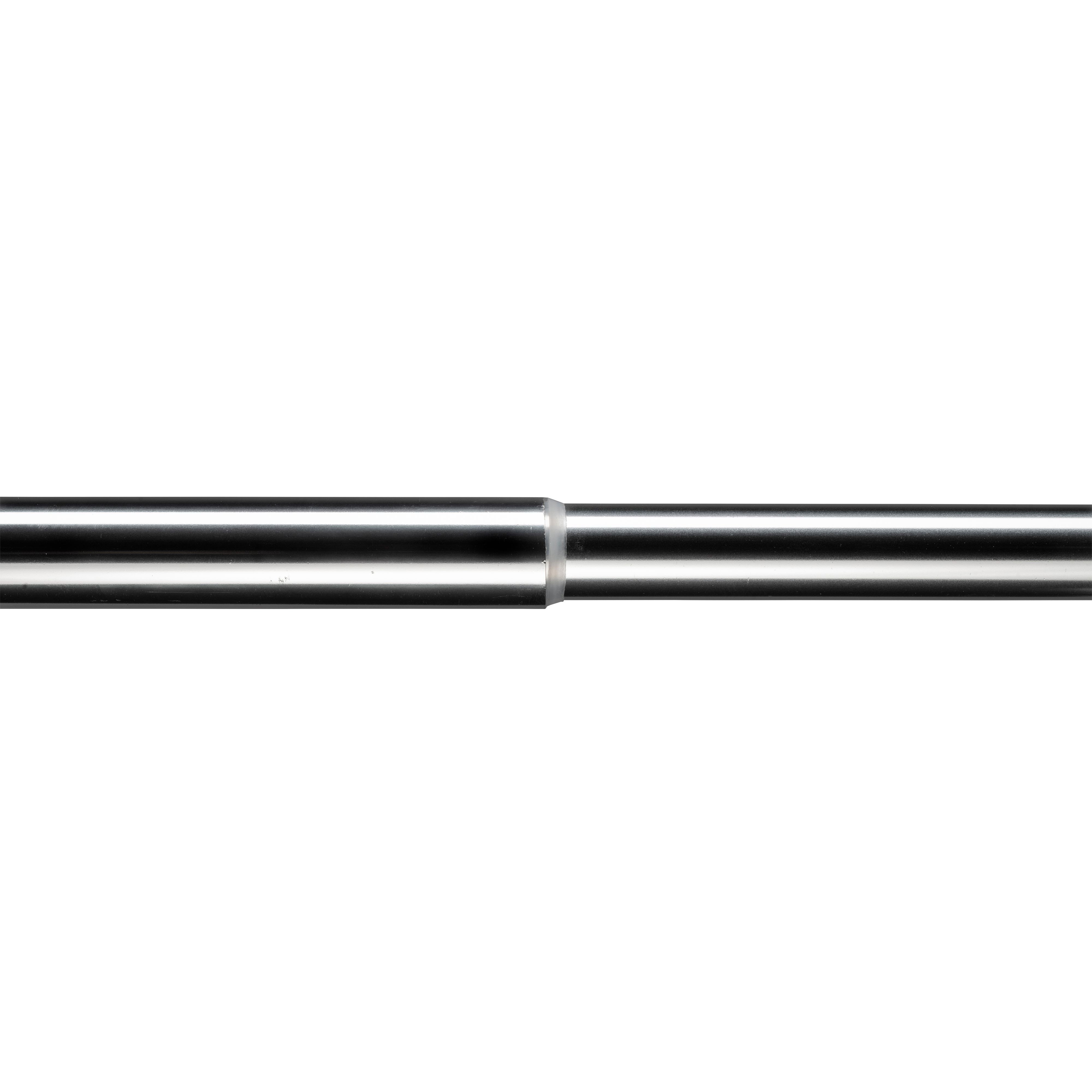 Croydex Stick N Lock Chrome effect Extendable Straight Shower curtain rod (L)200cm