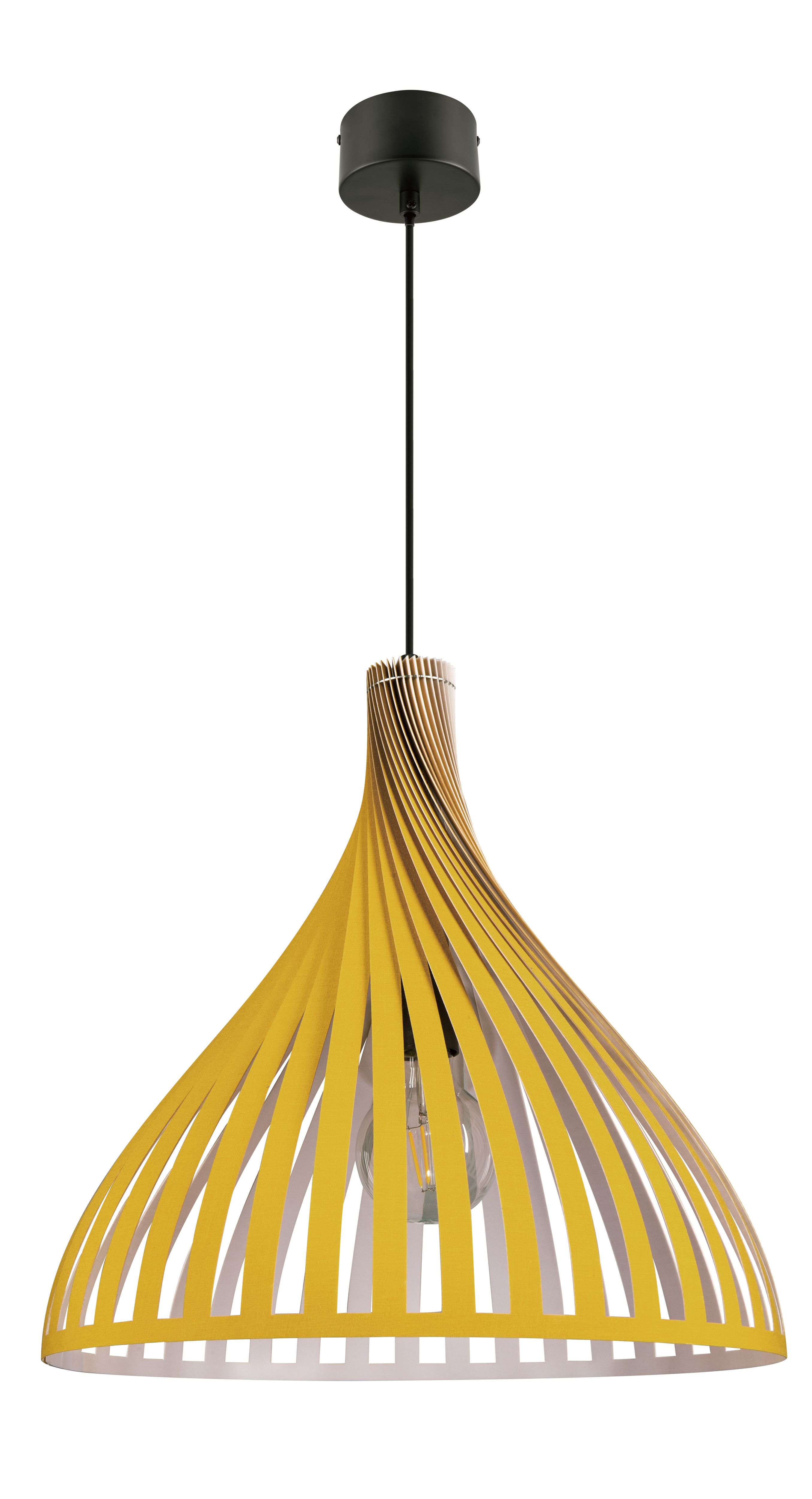 Crozon Mustard Pendant ceiling light, (Dia)380mm