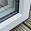 Crystal Clear Double glazed Anthracite Aluminium Fixed Window, (H)2104mm (W)1200mm