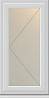 Crystal Clear Double glazed White uPVC LH Side hung Casement window, (H)1040mm (W)610mm