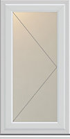 Crystal Clear Double glazed White uPVC RH Side hung Casement window, (H)1040mm (W)610mm