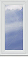 Crystal Clear Double glazed White uPVC Right-handed Side hung Casement window, (H)1040mm (W)640mm