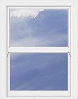 Crystal Clear Double glazed White uPVC Tilt & turn right Sash window, (H)1190mm (W)890mm