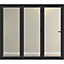 Crystal Clear Glazed Grey Aluminium LH External Folding Bi-folding door, (H)2090mm (W)2090mm