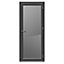 Crystal Glazed Grey Aluminium RH External Back door, (H)2104mm (W)920mm