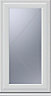 Crystal Obscured Double glazed White uPVC LH Side hung Casement window, (H)1040mm (W)610mm