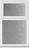 Crystal Obscured Double glazed White uPVC Top hung Casement window, (H)1040mm (W)905mm