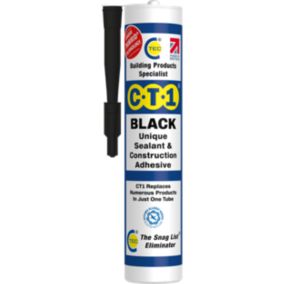 CT1 Sealant & Adhesive Polymer-based Black Multi-purpose Sealant, 290ml