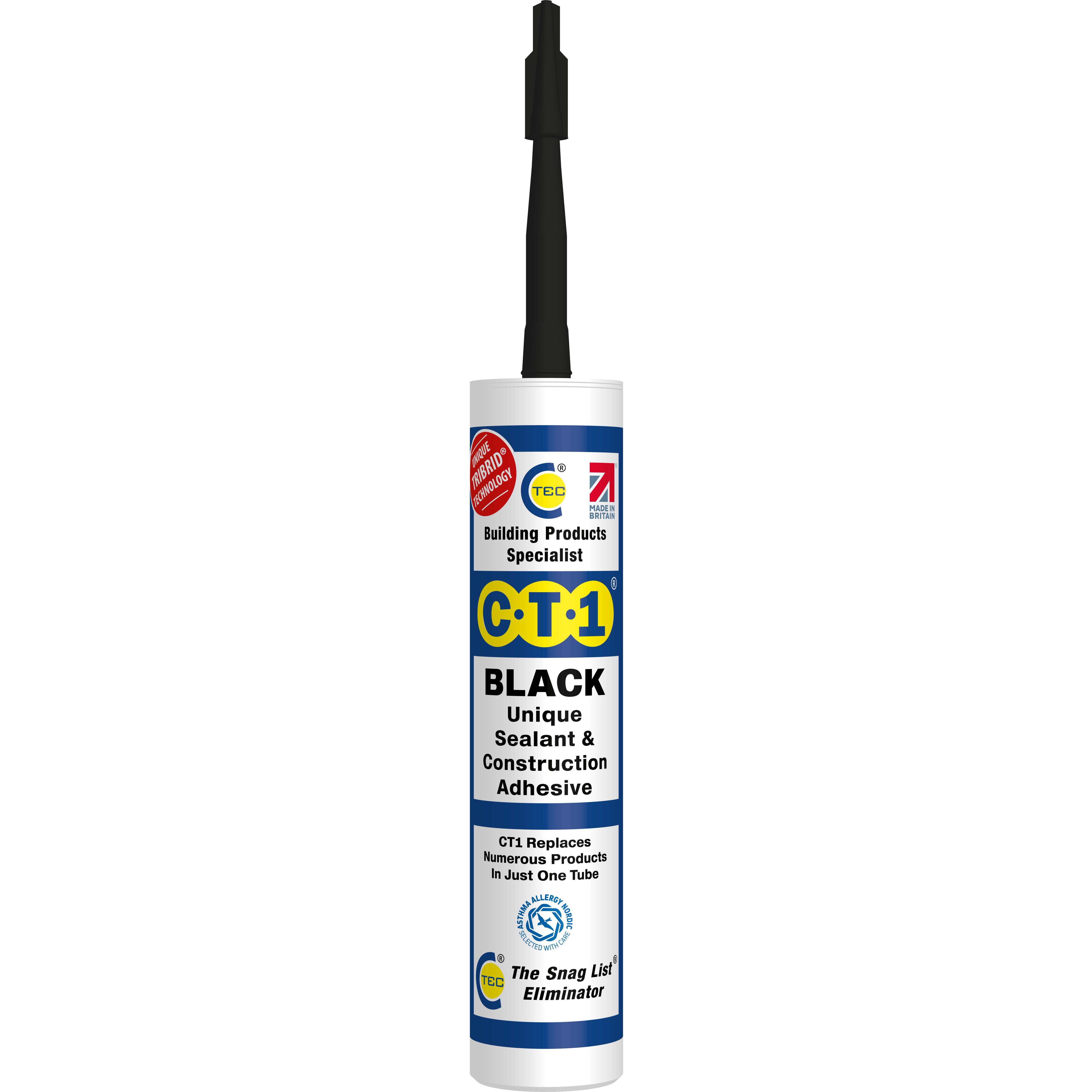 CT1 Sealant & Adhesive Tribrid Black Multi-purpose Sealant, 290ml