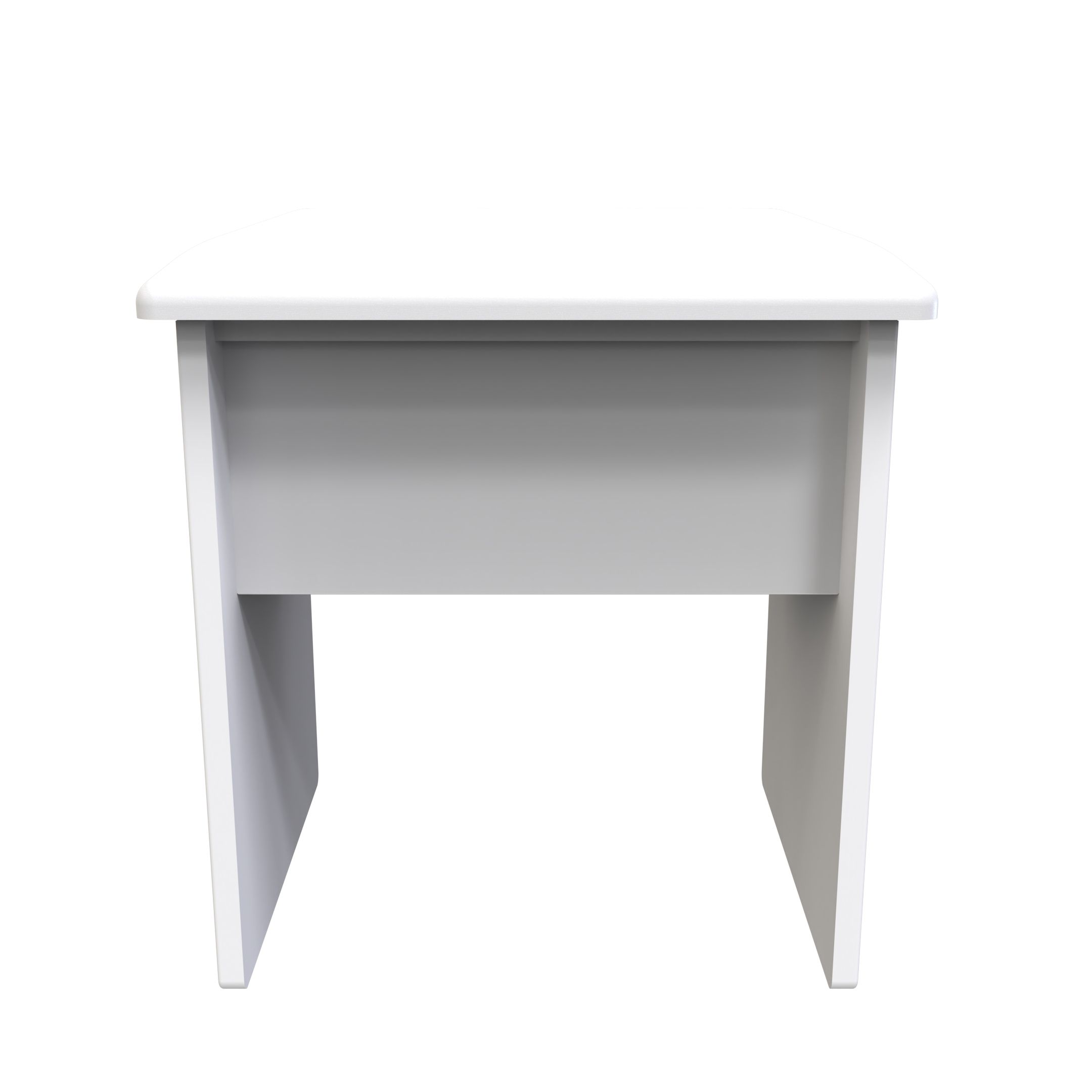 Cube Matt White Dressing table stool
