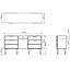 Cube Ready assembled Matt indigo & white Media unit with 2 shelves & 6 drawers, (H)152cm x (W)74cm x (D)39.5cm
