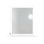 Cube White Rectangular Freestanding Framed mirror, (H)50.5cm (W)48cm