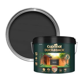 Cuprinol 5 year ducksback Black Matt Fence & shed Treatment, 9L
