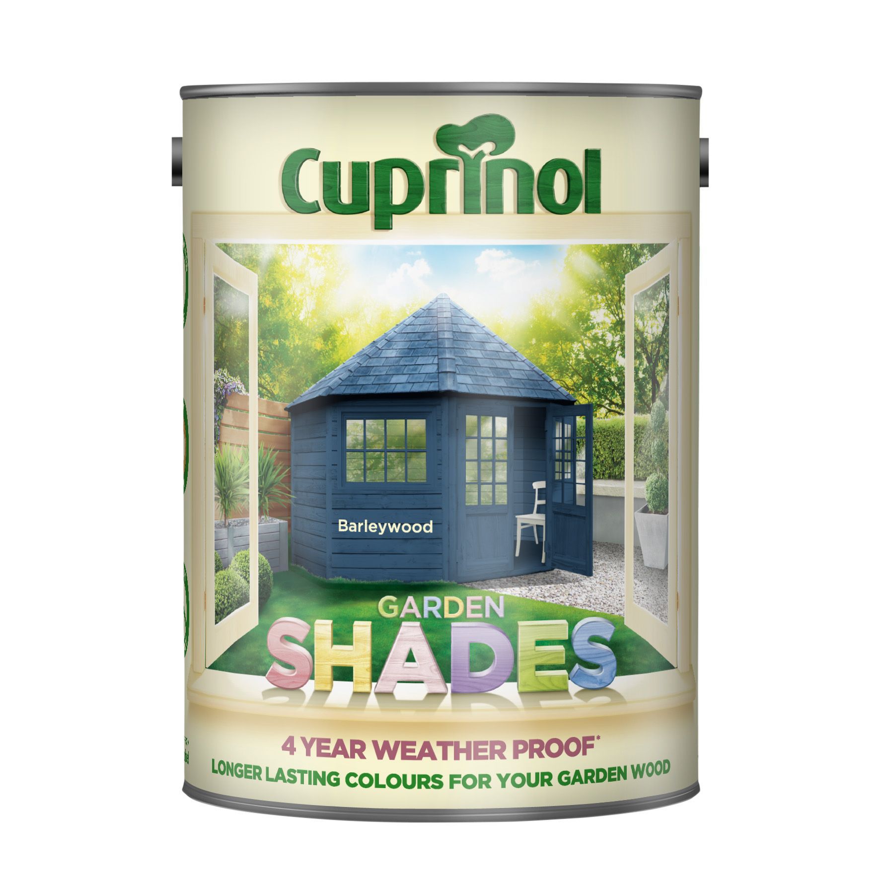 Cuprinol Garden shades Barleywood Matt Multi-surface Exterior Wood paint, 5L