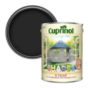 Cuprinol Garden shades Black ash Matt Multi-surface Exterior Wood paint, 5L