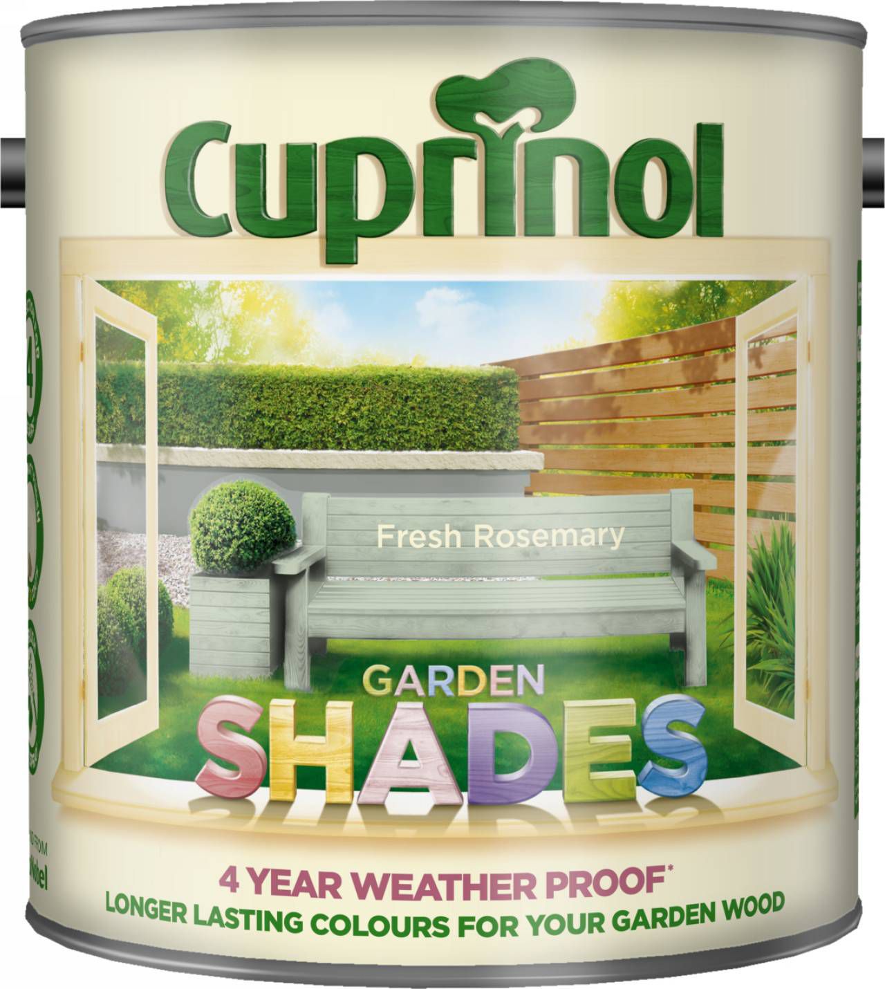 Cuprinol Garden shades Fresh rosemary Matt Multi-surface Exterior Wood paint, 2.5L