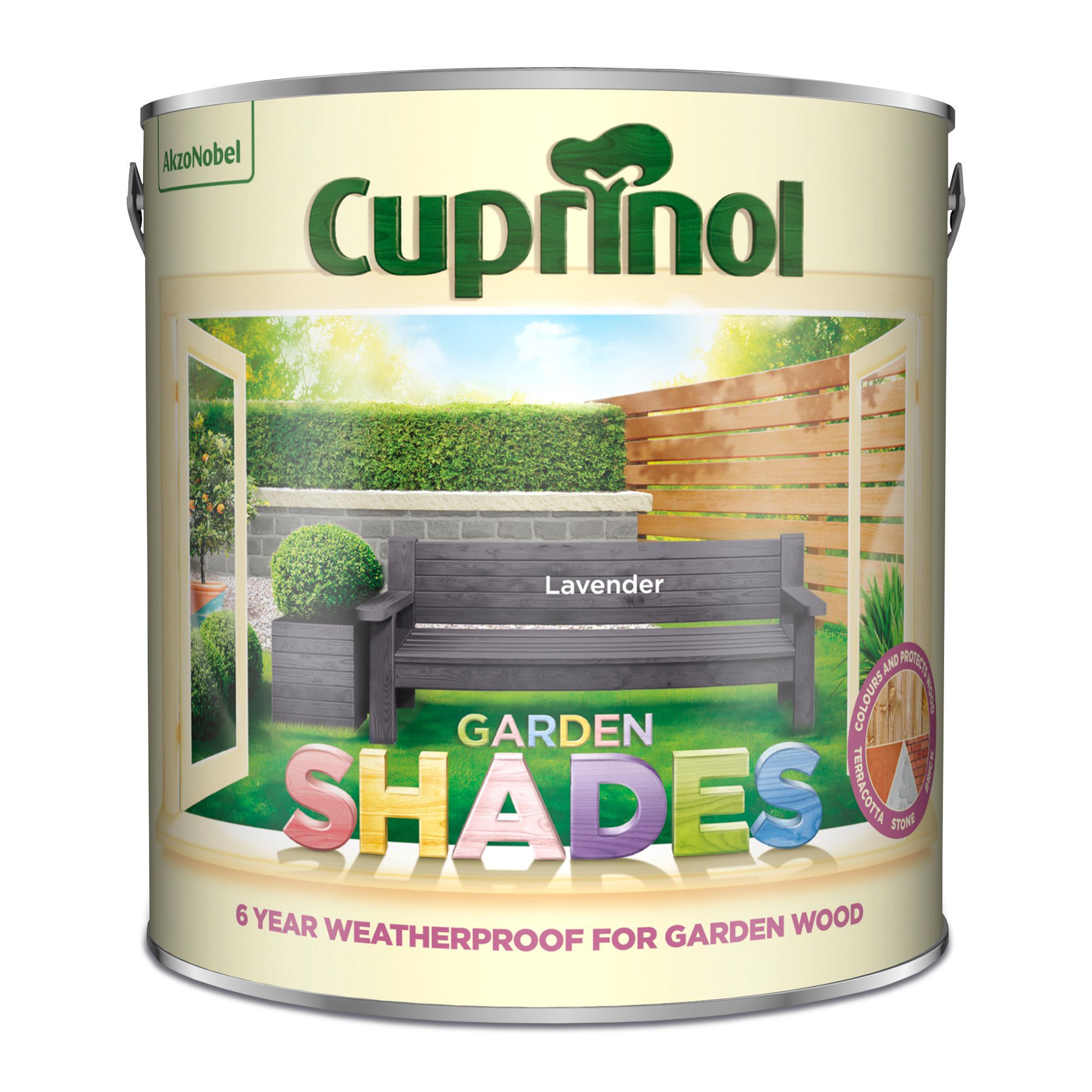 Cuprinol Garden shades Lavender Matt Multi-surface Exterior Wood paint, 2.5L