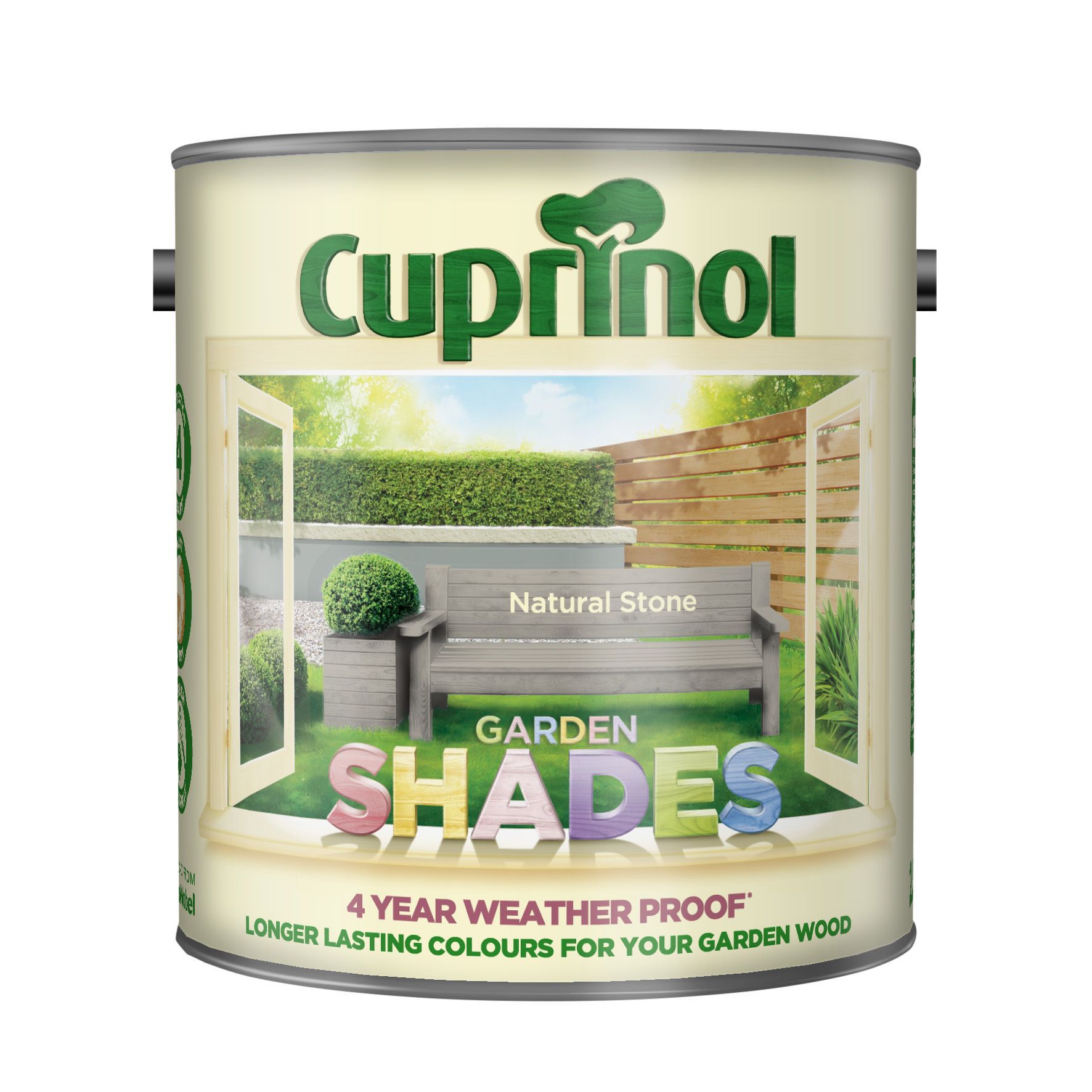 Cuprinol Garden shades Natural stone Matt Exterior Wood paint, 2.5L