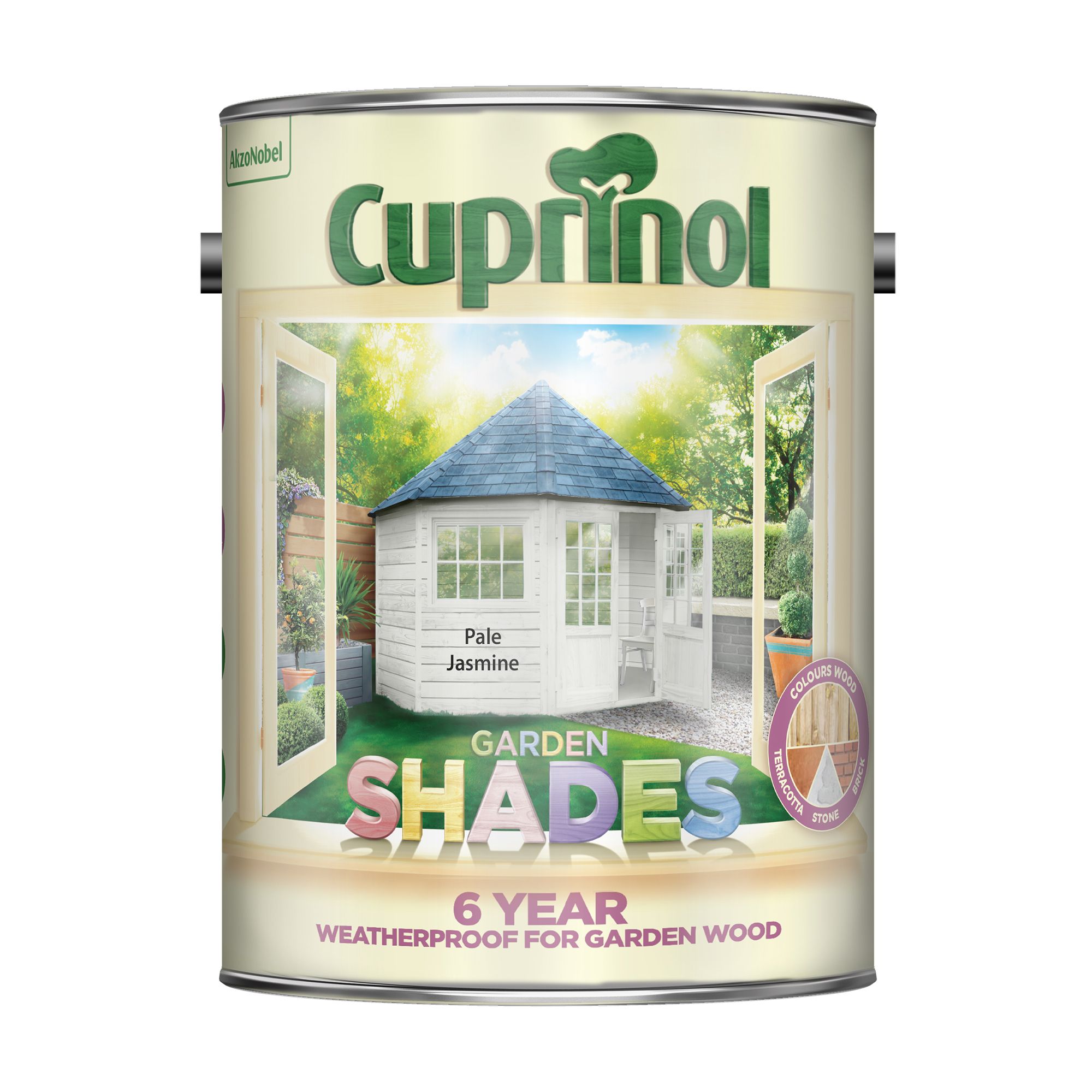 Cuprinol Garden shades Pale jasmine Matt Multi-surface Exterior Wood paint, 5L