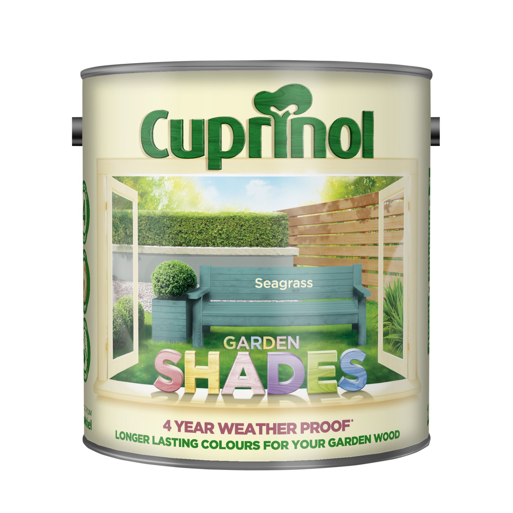 Cuprinol Garden shades Seagrass Matt Multi-surface Exterior Wood paint, 2.5L